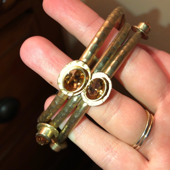 Gold stackable bracelets⚡️ - Picture 2 of 4